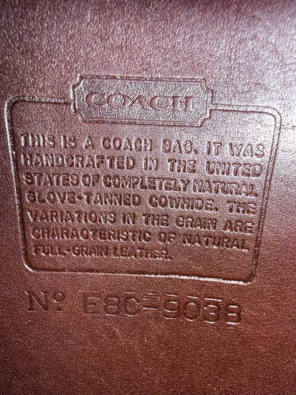 VINTAGE COACH Shelburne Flap 9038 Mahogany Leather Crossbody + Dust Bag - MINT - Picture 8 of 10